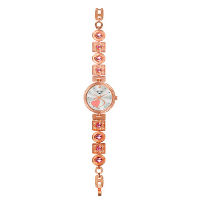 Pink Champagne Timekeeper Analog Watch For Women