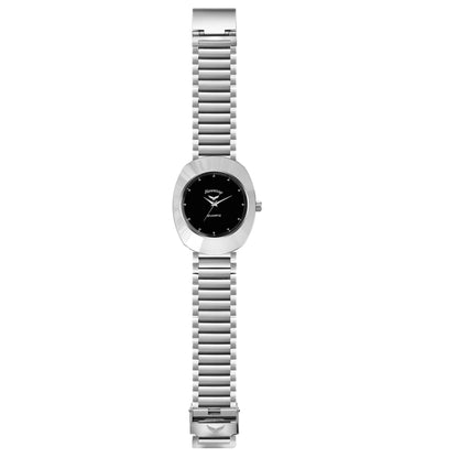 Silver Noir Analog Watch For Man