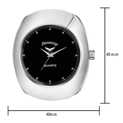 Silver Noir Analog Watch For Man