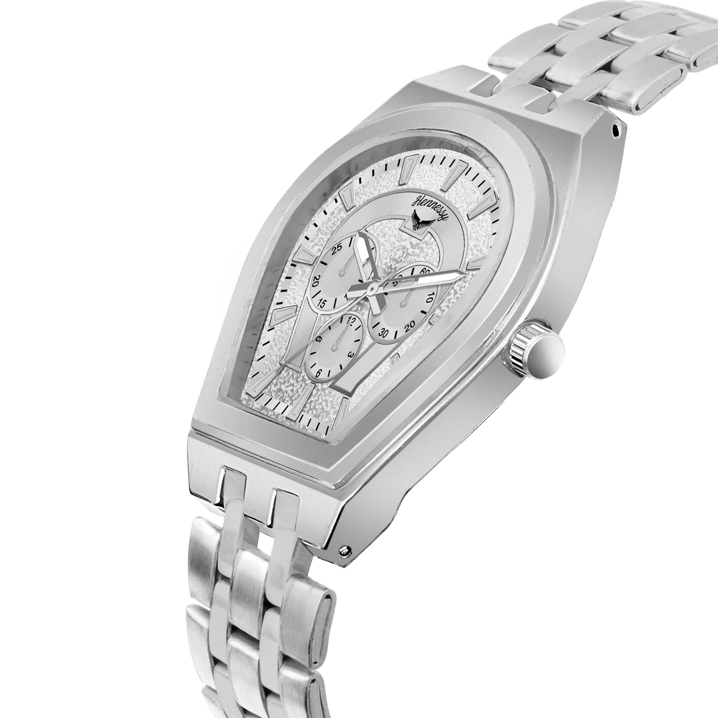 Silver Steel Serenity Analog Watch For Men