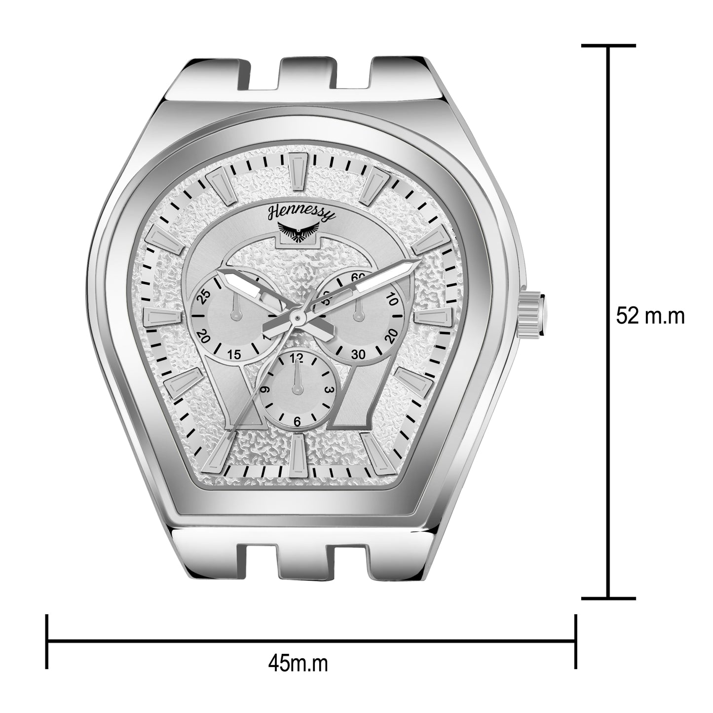 Silver Steel Serenity Analog Watch For Men