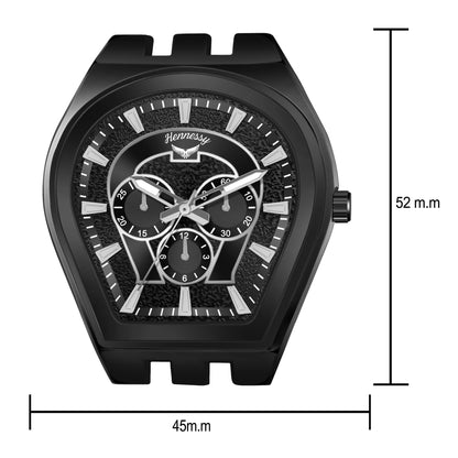 Black Diamond Analog Watch For Men