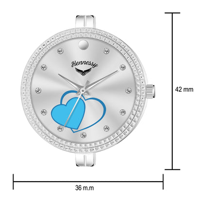 Misty Silver Analog Watch For Women