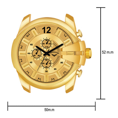 Caramel Gold Analog Watch For Men