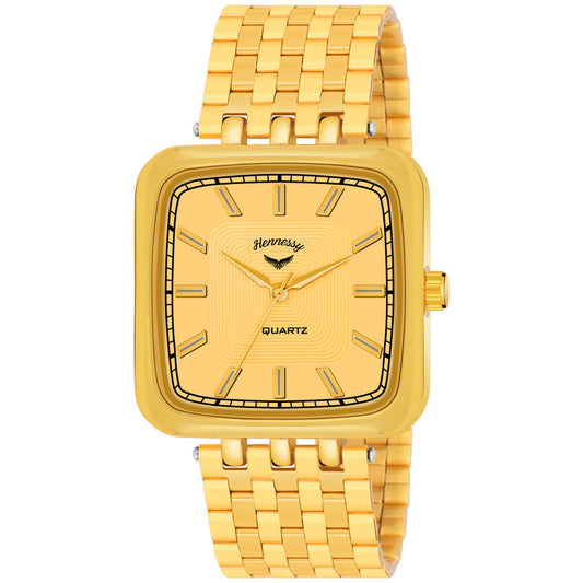 Luxe Gold Classic Analog Watch For Men