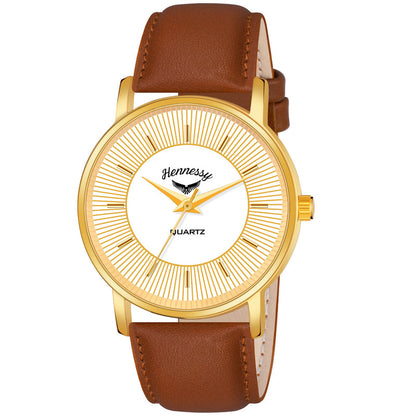 Golden Oak Analog Watch For Men