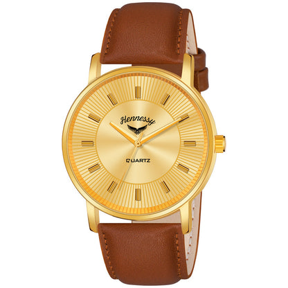 Golden Caramel Analog Watch For Man