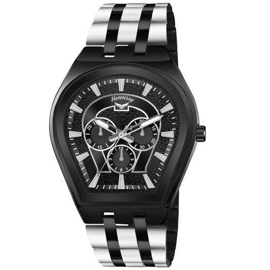 Black Diamond Analog Watch For Men